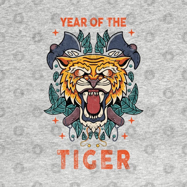 Happy Chinese New Year 2022 Year of the Tiger Horoscope by Top Art